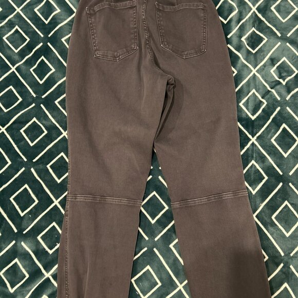 Spanx Stretch Twill Cargo Jogger Dark Grey Zip Ankles - Picture 3 of 3
